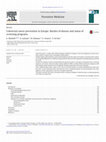 Research paper thumbnail of Colorectal cancer prevention in Europe: Burden of disease and status of screening programs