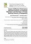 Research paper thumbnail of Impact of Effective Performance Appraisal Systems on Employee Motivation and Retention in Private Banking Industry of Bangladesh