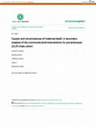 Research paper thumbnail of Causes and circumstances of maternal death: a secondary analysis of the Community-Level Interventions for Pre-eclampsia (CLIP) trials cohort