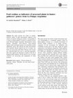 Research paper thumbnail of Food residues as indicators of processed plants in hunter-gatherers’ pottery from La Pampa (Argentina)