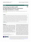 Research paper thumbnail of Harnessing microbial wealth for lignocellulose biomass valorization through secretomics: a review