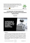 Research paper thumbnail of LEVERAGING AI FOR ENHANCED EFFICIENCY AND AUTOMATION IN BUSINESS OPERATIONS