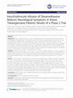 Research paper thumbnail of Intra-Erythrocyte Infusion of Dexamethasone Reduces Neurological Symptoms in Ataxia Teleangiectasia Patients: Results of a Phase 2 Trial