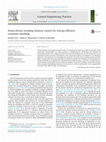 Research paper thumbnail of Event-driven receding horizon control for energy-efficient container handling