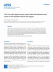 Research paper thumbnail of The first two laparoscopic pancreaticoduodenectomy cases in the eastern Black Sea region