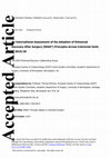 Research paper thumbnail of An international assessment of the adoption of enhanced recovery after surgery (ERAS®) principles across colorectal units in 2019–2020