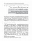 Research paper thumbnail of Effects of a physical fitness program on memory and blood viscosity in sedentary elderly men