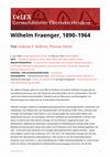 Research paper thumbnail of Wilhelm Fraenger, 1890–1964