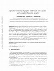 Research paper thumbnail of Spectral extrema of graphs with fixed size: Cycles and complete bipartite graphs