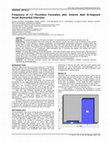 Research paper thumbnail of Frequency of LV Thrombus Formation after Anterior Wall St-Segment Acute Myocardial Infarction