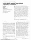 Research paper thumbnail of Rotation of actin monomers during isometric contraction of skeletal muscle