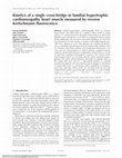 Research paper thumbnail of Kinetics of a single cross-bridge in familial hypertrophic cardiomyopathy heart muscle measured by reverse Kretschmann fluorescence