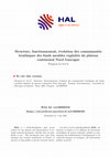 Research paper thumbnail of Structure, fonctionnement, évolution des communautés benthiques des fonds meubles exploités du plateau continental Nord Gascogne