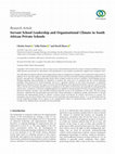 Research paper thumbnail of Servant School Leadership and Organisational Climate in South African Private Schools