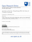 Research paper thumbnail of JOURNEYS IN THE CITY: Empathising With The Users Of Transport Buildings