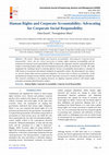 Research paper thumbnail of Human Rights and Corporate Accountability: Advocating for Corporate Social Responsibility