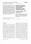 Research paper thumbnail of Human short latency cortical responses to somatosensory stimulation. A high resolution EEG study