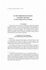 Research paper thumbnail of ON THE THRESHOLD OF HADES: Necromancy and Nékyia in some Passages of Greek Tragedy