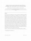 Research paper thumbnail of Analysis of atomic oxygen and ultraviolet exposure effects on cycloaliphatic epoxy resins reinforced with octa-functional POSS