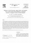 Research paper thumbnail of Influences of deer browsing, coppice history, and standard trees on the growth and development of vegetation structure in coppiced woods in lowland England