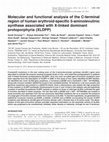 Research paper thumbnail of Molecular and functional analysis of the C-terminal region of human erythroid-specific 5-aminolevulinic synthase associated with X-linked dominant protoporphyria (XLDPP)