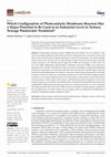 Research paper thumbnail of Which Configuration of Photocatalytic Membrane Reactors Has a Major Potential to Be Used at an Industrial Level in Tertiary Sewage Wastewater Treatment?