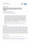 Research paper thumbnail of Relationships between state mandates for financial education and young adults financial literacy and capability