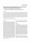 Research paper thumbnail of Functional Strength Training Effects on Knee Flexors and Extensors Power Output in Football Players