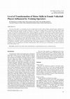 Research paper thumbnail of Level of Transformation of Motor Skills in Female Volleyball Players Influenced by Training Operators