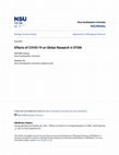 Research paper thumbnail of Effects of COVID-19 on Global Research in STEM