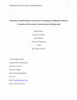 Research paper thumbnail of Morphology in English Reading Comprehension in Monolingual and Bilingual/L2 Readers: A Synthesis and Meta-analytic Structural Equation Modeling Study