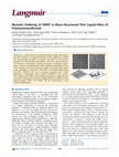 Research paper thumbnail of Nematic Ordering of SWNT in Meso-Structured Thin Liquid Films of Polystyrenesulfonate