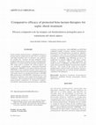 Research paper thumbnail of Comparative efficacy of protected beta-lactam therapies for septic shock treatment