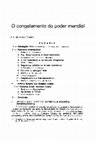 Research paper thumbnail of Araújo Castro - O congelamento do poder mundial - um artigo profético