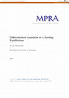 Research paper thumbnail of Differentiated Annuities in a Pooling Equilibrium