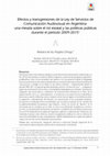 Research paper thumbnail of Efectos y transgresiones de la Ley de Servicios de Comunicación Audiovisual en Argentina una mirada al rol del Estado y las políticas públicas entre 2009 y 2015