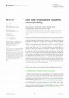 Research paper thumbnail of Dark side of resilience: systemic unsustainability