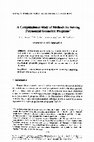 Research paper thumbnail of A computational study of methods for solving polynomial geometric programs