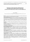 Research paper thumbnail of The role of organisation’s promotional and preventive orientation in creating a sense of psychological safety in the workplace