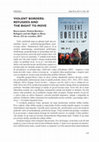 Research paper thumbnail of Violent borders: refugees and the right to move