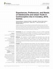 Research paper thumbnail of Experiences, Preferences, and Needs of Adolescents and Urban Youth in Contraceptive Use in Conakry, 2019, Guinea