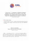 Research paper thumbnail of “Living with it”? : Emergence and challenge of integrated practices to face risks and crises at the local level. An inquiry in the agglomeration of Nantes and le Havre