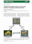 Research paper thumbnail of Unilateral incompatibility is linked to reduced pollen expression of a farnesyl pyrophosphate synthase