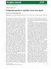 Research paper thumbnail of Undegraded peptides in organelles convey toxic signals