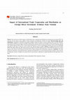 Research paper thumbnail of Impact of International Trade Cooperation and Distribution on Foreign Direct Investment: Evidence from Vietnam