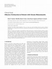 Research paper thumbnail of Olfactory Dysfunction in Patients with Chronic Rhinosinusitis