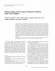 Research paper thumbnail of hostage taing in the context of domestic violence some case exaples