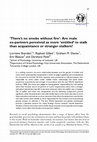 Research paper thumbnail of theres no smoke without fire are male expartners percieved as more entittled than acquantance or stranger stalkers