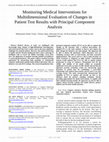 Research paper thumbnail of Monitoring the Treatments and Interventions to Intensive Care Patients: A Study for Multidimensional Evaluation of Changes in Patient Test Results with Principal Component Analysis