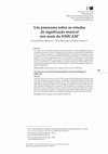 Research paper thumbnail of Um panorama sobre os estudos de significação musical nos anais do SIMCAM